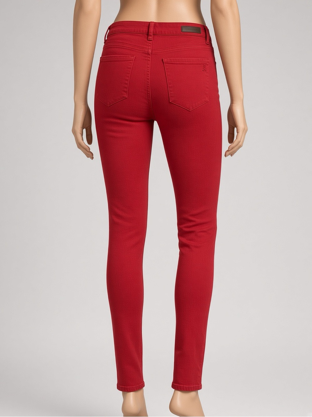 Society Red Skinny Jeans Sculpted Fit FREE Michael Kors leather belt LIKE NEW